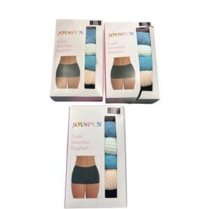 3 Joyspun Cotton seamless boy shirt Panties XXL(20) 6 Pair New In Box plus size